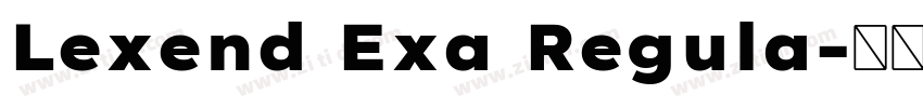 Lexend Exa Regula字体转换